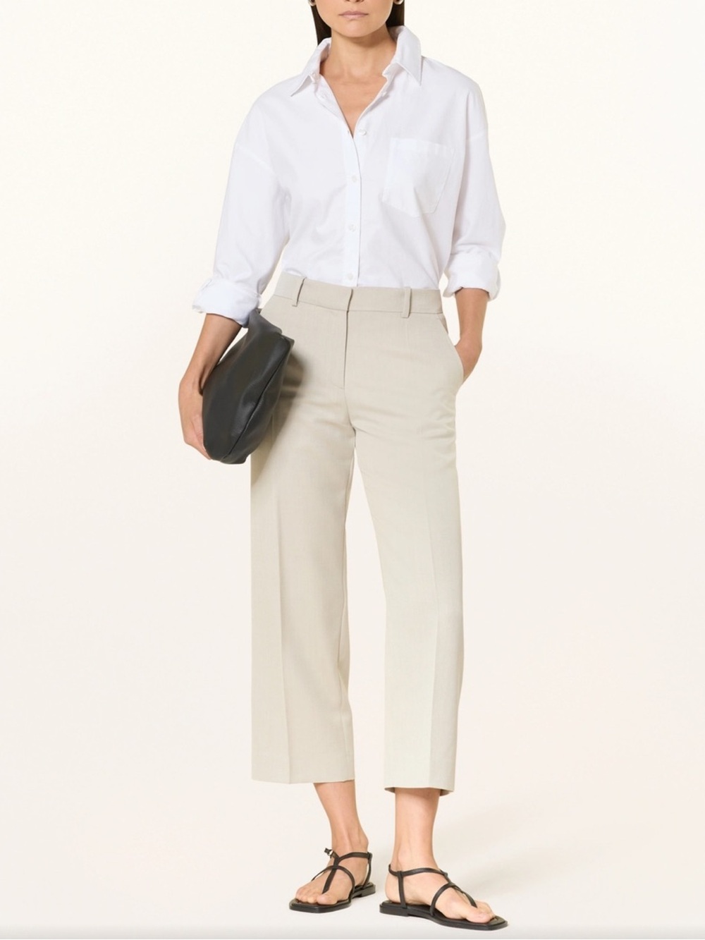 COS Beige Straight-Leg Pants - Picture 2 of 16